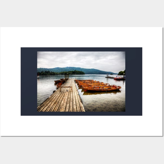 Windermere Lake Wooden Rowing Boats Wall Art by tommysphotos